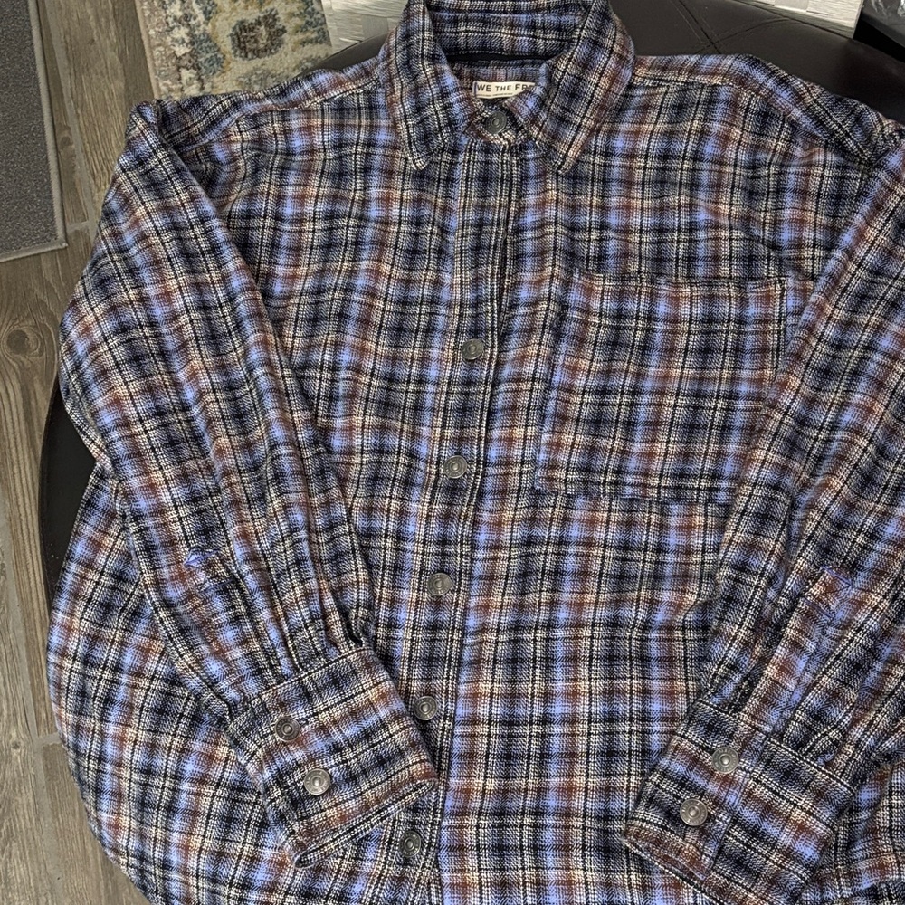 We The Free Multicolor Plaid Casual Shirt